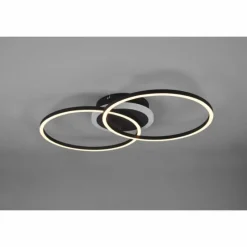 Luminaires Reality Plafonnier Reality Arribo LED Noir, 3 lumières, Télécommandes, Changeur de couleurs* Éclairage Led