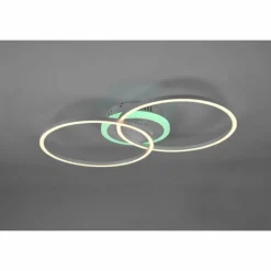 Luminaires Reality Plafonnier Reality Arribo LED Titane, 3 lumières, Télécommandes, Changeur de couleurs* Éclairage Led