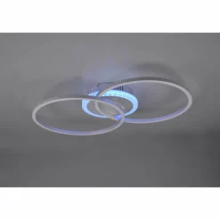 Luminaires Reality Plafonnier Reality Arribo LED Titane, 3 lumières, Télécommandes, Changeur de couleurs* Éclairage Led