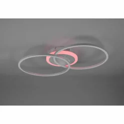 Luminaires Reality Plafonnier Reality Arribo LED Titane, 3 lumières, Télécommandes, Changeur de couleurs* Éclairage Led