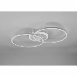 Luminaires Reality Plafonnier Reality Arribo LED Titane, 3 lumières, Télécommandes, Changeur de couleurs* Éclairage Led