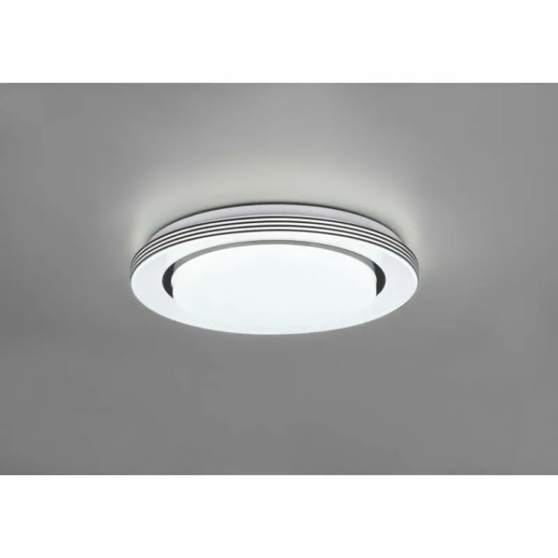 Luminaires Reality Plafonnier Reality Atria LED Noir, Blanc, 1 lumière, Télécommandes* Éclairage Led