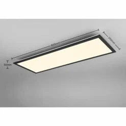 Luminaires Reality Plafonnier Reality BETA LED Noir, 1 lumière, Télécommandes, Changeur de couleurs* Éclairage Led