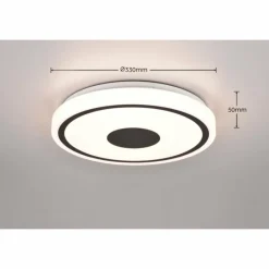 Luminaires Reality Plafonnier Reality BUNDA LED Noir, 1 lumière* Éclairage Led