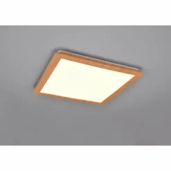 Lampes En Bois-Luminaires Reality Plafonnier Reality Camillus LED Couleur bois, Blanc, 1 lumière
