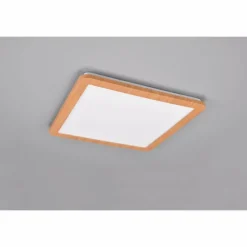 Lampes En Bois-Luminaires Reality Plafonnier Reality Camillus LED Couleur bois, Blanc, 1 lumière