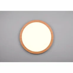 Lampes En Bois-Luminaires Reality Plafonnier Reality Camillus LED Couleur bois, Blanc, 1 lumière