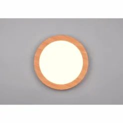 Lampes En Bois-Luminaires Reality Plafonnier Reality Camillus LED Couleur bois, Blanc, 1 lumière