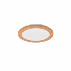 Lampes En Bois-Luminaires Reality Plafonnier Reality Camillus LED Couleur bois, Blanc, 1 lumière