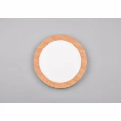 Lampes En Bois-Luminaires Reality Plafonnier Reality Camillus LED Couleur bois, Blanc, 1 lumière