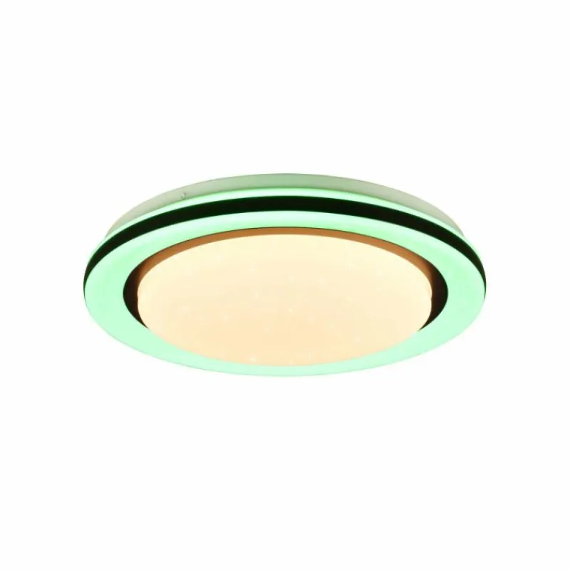 Luminaires Reality Plafonnier Reality Cartida LED Blanc, 1 lumière, Télécommandes, Changeur de couleurs* Éclairage Led