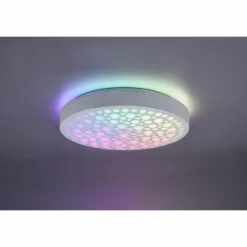 Luminaires Reality Plafonnier Reality Chizu LED Blanc, 1 lumière, Télécommandes, Changeur de couleurs* Éclairage Led