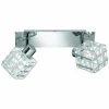 Luminaires Reality Plafonnier Reality Chrome, 2 lumières* Spots Et Projecteurs