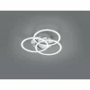 Luminaires Reality Plafonnier Reality Circle LED Nickel mat, 1 lumière, Télécommandes* Éclairage Led