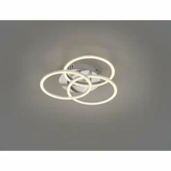 Luminaires Reality Plafonnier Reality Circle LED Nickel mat, 1 lumière, Télécommandes* Éclairage Led