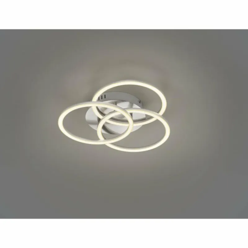Luminaires Reality Plafonnier Reality Circle LED Nickel mat, 1 lumière, Télécommandes* Éclairage Led