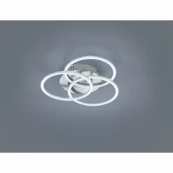 Luminaires Reality Plafonnier Reality Circle LED Nickel mat, 1 lumière, Télécommandes* Éclairage Led