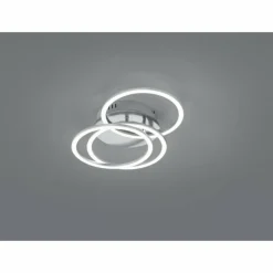 Luminaires Reality Plafonnier Reality Circle LED Nickel mat, 1 lumière, Télécommandes* Éclairage Led