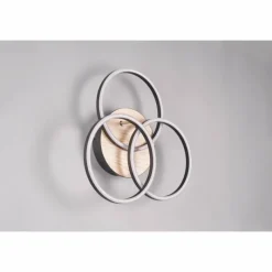 Lampes En Bois-Luminaires Reality Plafonnier Reality Circle LED Couleur bois, Noir, 1 lumière, Télécommandes