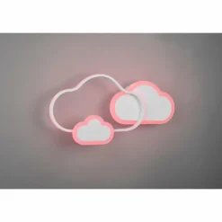 Luminaires Reality Plafonnier Reality Cloudy LED Blanc, 1 lumière, Télécommandes, Changeur de couleurs* Éclairage Led