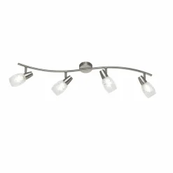 Luminaires Reality Plafonnier Reality Colmar Nickel mat, 4 lumières