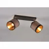 Lampes En Tissu-Luminaires Reality Plafonnier Reality DAVOS Taupe, 2 lumières