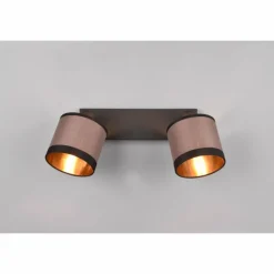 Lampes En Tissu-Luminaires Reality Plafonnier Reality DAVOS Taupe, 2 lumières