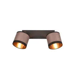 Lampes En Tissu-Luminaires Reality Plafonnier Reality DAVOS Taupe, 2 lumières