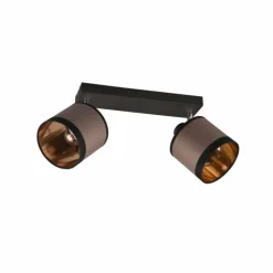 Lampes En Tissu-Luminaires Reality Plafonnier Reality DAVOS Taupe, 2 lumières