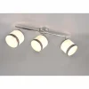 Lampes En Tissu-Luminaires Reality Plafonnier Reality DAVOS Chrome, 3 lumières