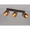 Lampes En Tissu-Luminaires Reality Plafonnier Reality DAVOS Taupe, 3 lumières