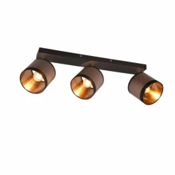 Lampes En Tissu-Luminaires Reality Plafonnier Reality DAVOS Taupe, 3 lumières