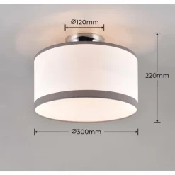 Luminaires Reality Plafonnier Reality DAVOS Chrome, 2 lumières* Plafonniers