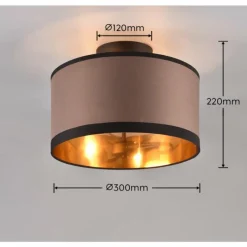 Luminaires Reality Plafonnier Reality DAVOS Noir, 2 lumières* Plafonniers