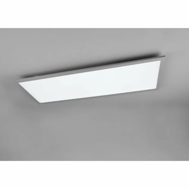 Luminaires Reality Plafonnier Reality Gamma LED Titane, 1 lumière, Télécommandes* Éclairage Led