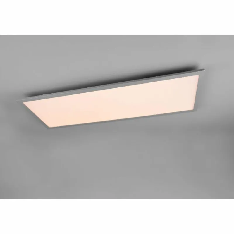 Luminaires Reality Plafonnier Reality Gamma LED Titane, 1 lumière, Télécommandes* Éclairage Led