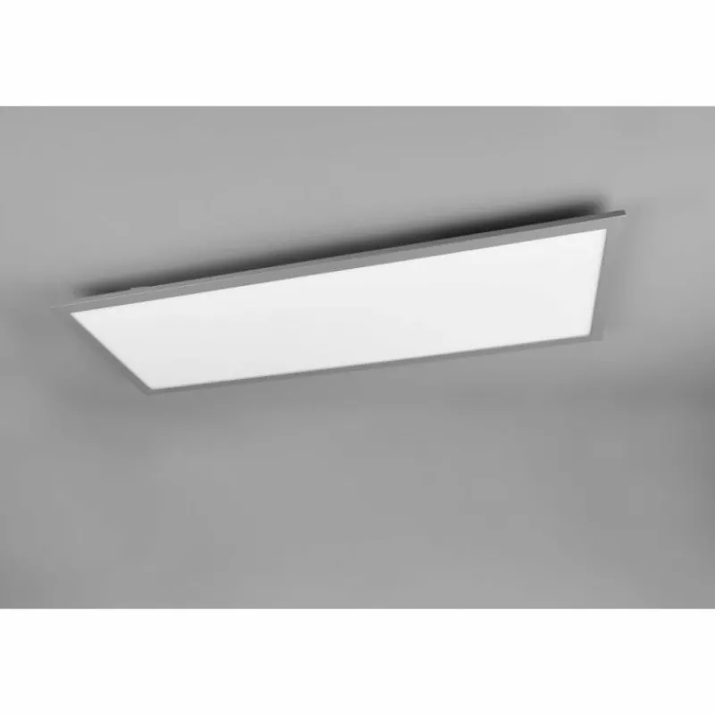 Luminaires Reality Plafonnier Reality Gamma LED Titane, 1 lumière, Télécommandes* Éclairage Led