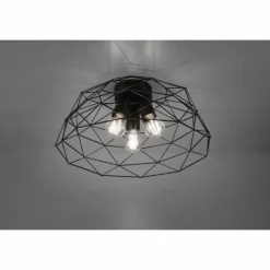 Lampes Industrielles-Luminaires Reality Plafonnier Reality Haval Noir, 3 lumières