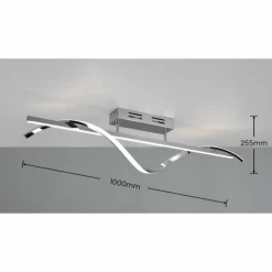 Luminaires Reality Plafonnier Reality Isabel LED Chrome, 1 lumière* Éclairage Led