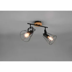 Luminaires Reality Plafonnier Reality Jaipur Noir, 2 lumières* Plafonniers