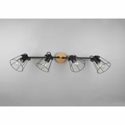 Luminaires Reality Plafonnier Reality Jaipur Noir, 4 lumières* Plafonniers