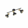 Luminaires Reality Plafonnier Reality Latika Noir, 3 lumières* Spots Et Projecteurs