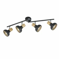 Luminaires Reality Plafonnier Reality Latika Noir, 4 lumières* Spots Et Projecteurs