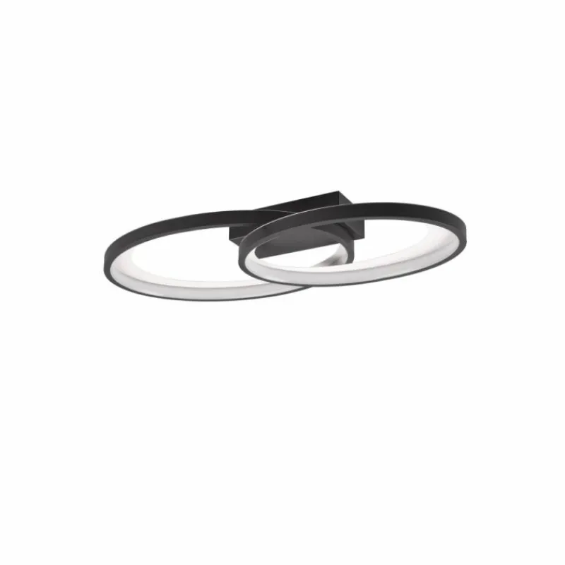 Luminaires Reality Plafonnier Reality Malaga LED Noir, Blanc, 1 lumière* Éclairage Led