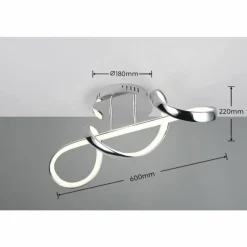 Luminaires Reality Plafonnier Reality PADUA LED Chrome, 1 lumière* Éclairage Led