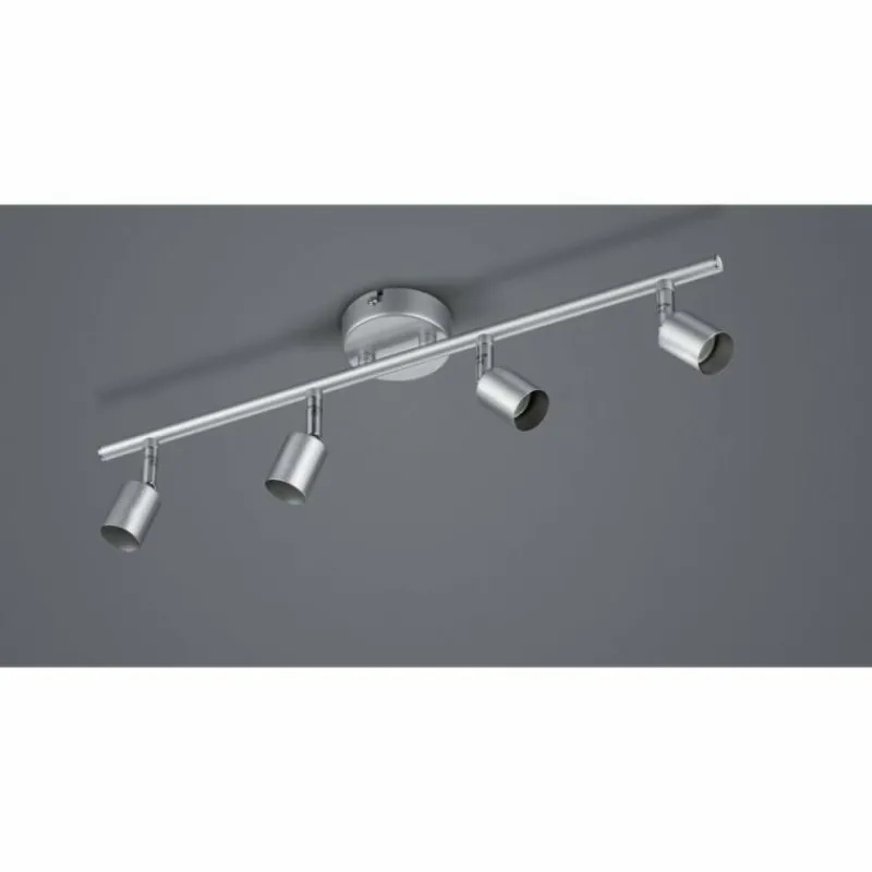 Luminaires Rustiques-Luminaires Reality Plafonnier Reality Paris Titane, 4 lumières