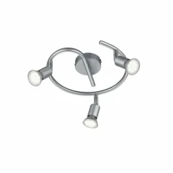 Luminaires Rustiques-Luminaires Reality Plafonnier Reality Paris Titane, 3 lumières