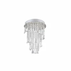 Luminaires Reality Plafonnier Reality POMP LED Chrome, 1 lumière, Télécommandes* Éclairage Led