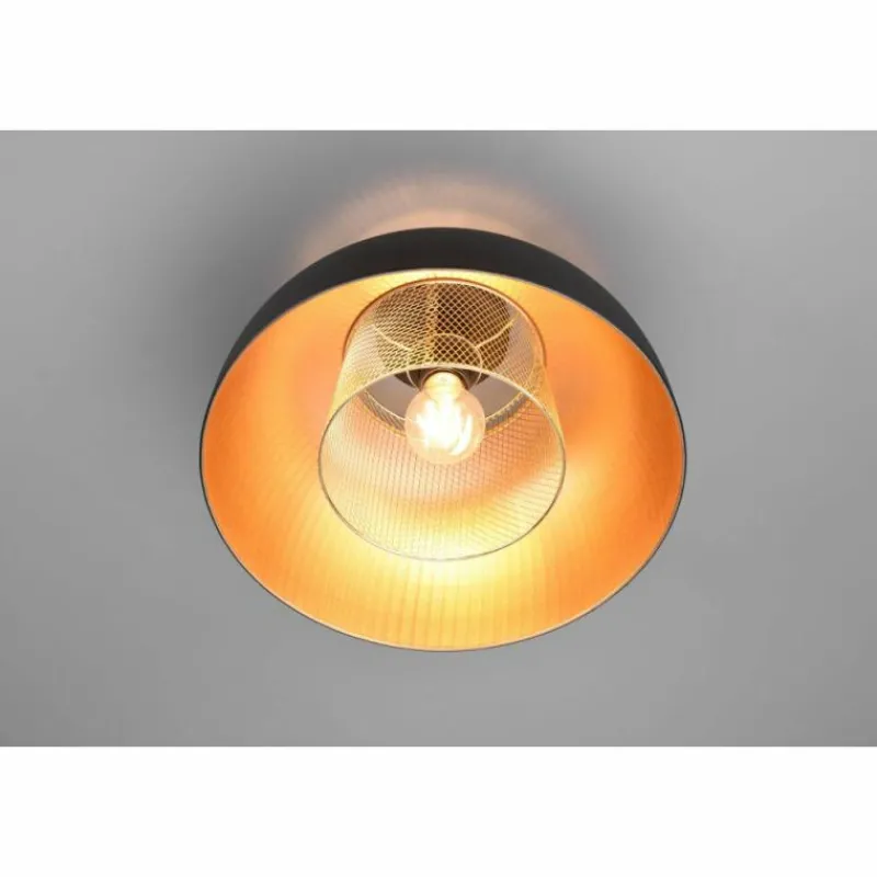 Lampes Dorées-Luminaires Reality Plafonnier Reality Punch Noir, 1 lumière