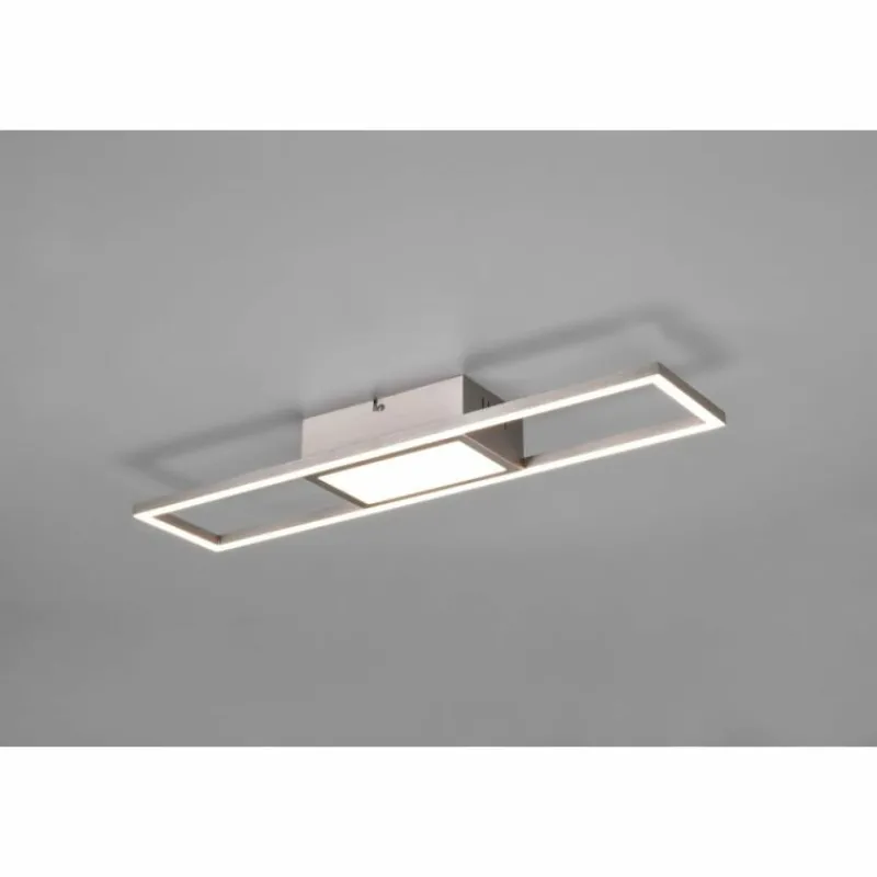 Luminaires Reality Plafonnier Reality Rigido LED Nickel mat, 1 lumière, Télécommandes* Éclairage Led